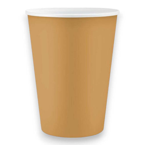 Picture of PAPER CUPS GOLD 250ML - 6 PACK